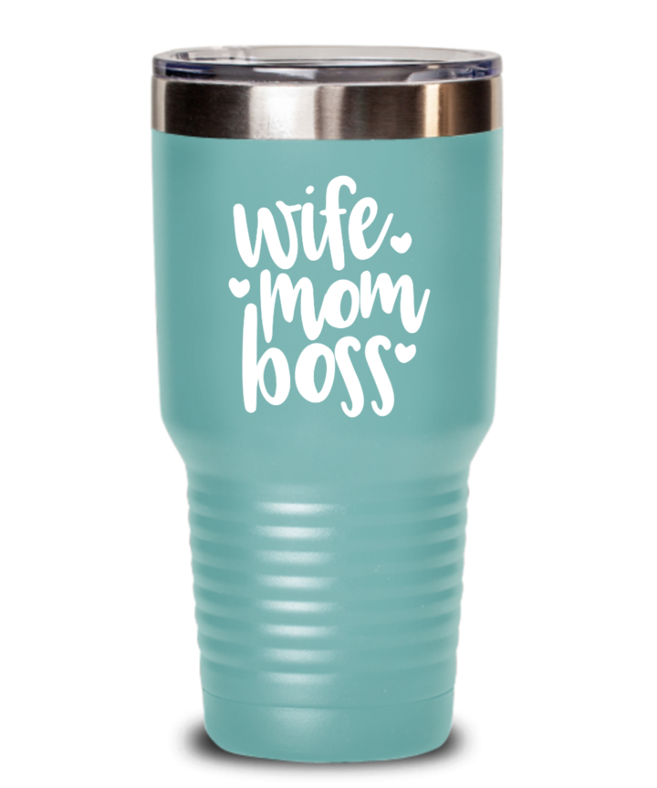 WIFE MOM BOSS GIFT IDEA BEST FUNNY STAINLESS STEEL TUMBLER, BIRTHDAY PRESENT CHRISTMAS 20/30 OZ